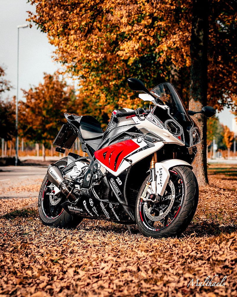 BMW , autumn, bike, moto, motor, motorcycle, s1000rr, HD phone wallpaper