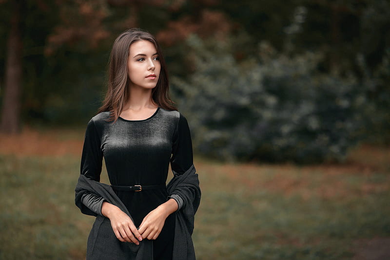 Black Dress Clothing Girl , black-dress, girls, model, HD wallpaper
