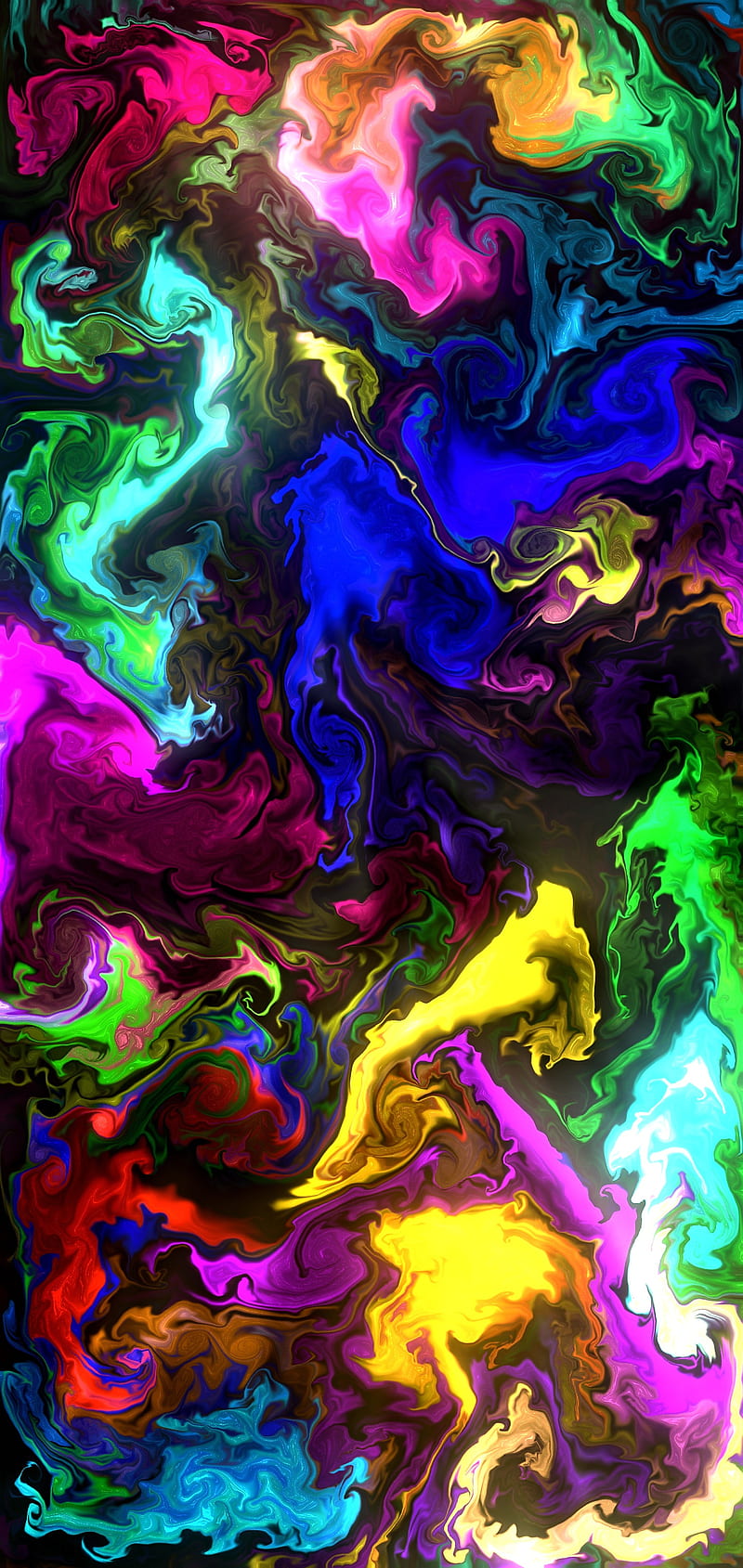 Multicolor fog neon, color, colours, foggy, fume, galaxy, smoke, smokking, HD phone wallpaper