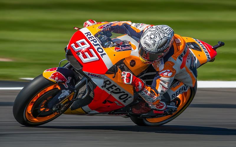 Marc Marquez, raceway sportbikes, MotoGP, Repsol Honda Team, motorcycle racer, HD wallpaper