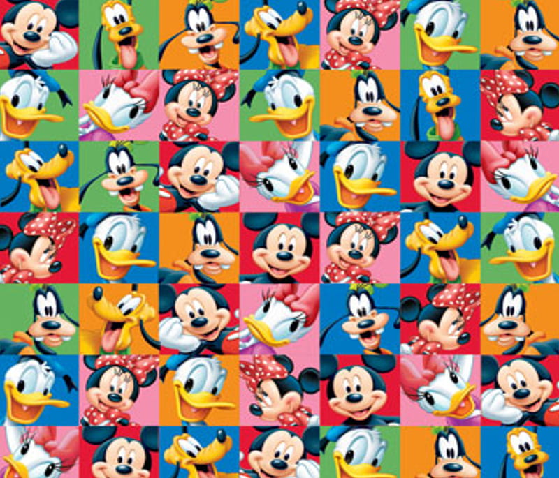 Mickey and Friends, cartoons, friends, mickey, HD wallpaper