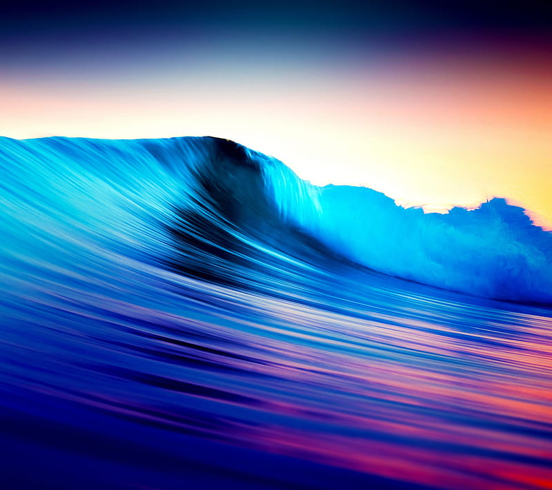 2K free download | WAVES, color, rolling, sea, sunset, water, wave, HD ...