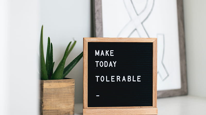 Make Today Tolerable Inspirational, HD wallpaper
