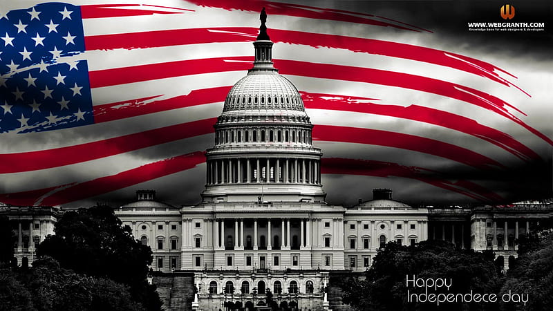 The Heart Of America, washington dc, american flag, old glory, patriotism, HD wallpaper
