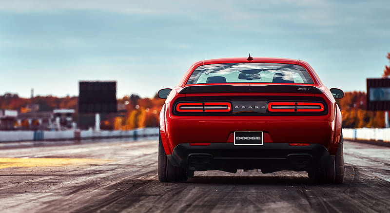 2018 Dodge Challenger SRT Demon - Rear , car, HD wallpaper