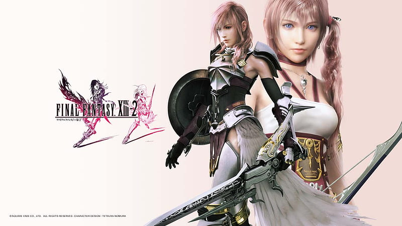 Final Fantasy XIII-2, hot game girl, lightning farron, serah farron, HD wallpaper