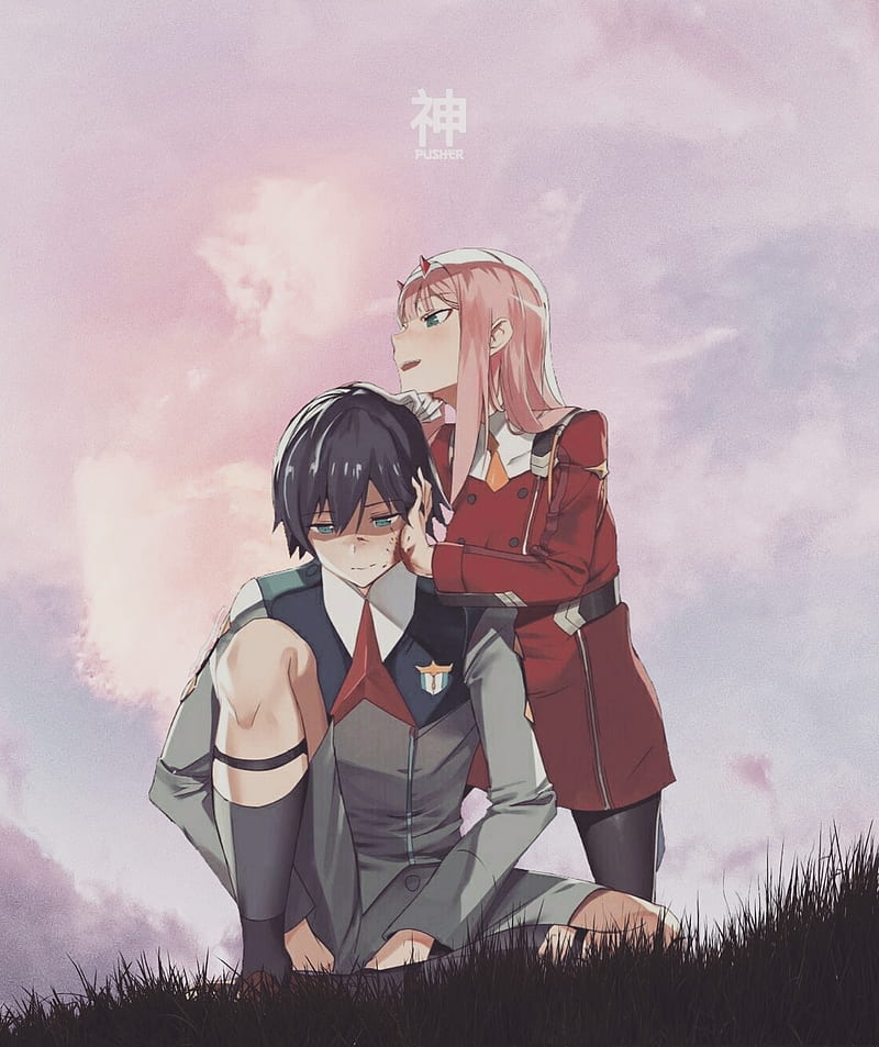 💙🌺Zero Two & Hiro🌺💙 _ _ Anime~ Darling in the Franxx _ _ ~follow my  friends🌸💞🌸✔️ @k_vampir_makota_zuika_k @lamka_official @victo.achumi…