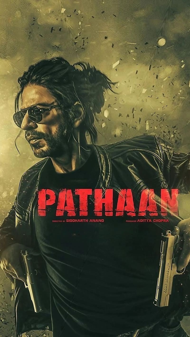 Shahrukh Khan Pathan In Black Jacket, shahrukh khan pathan, pathan in black jacket, indian actor, king khan, HD phone wallpaper