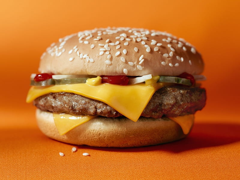 mcdonalds double cheese burger, double, mcdonalds, cheese, burger, HD wallpaper