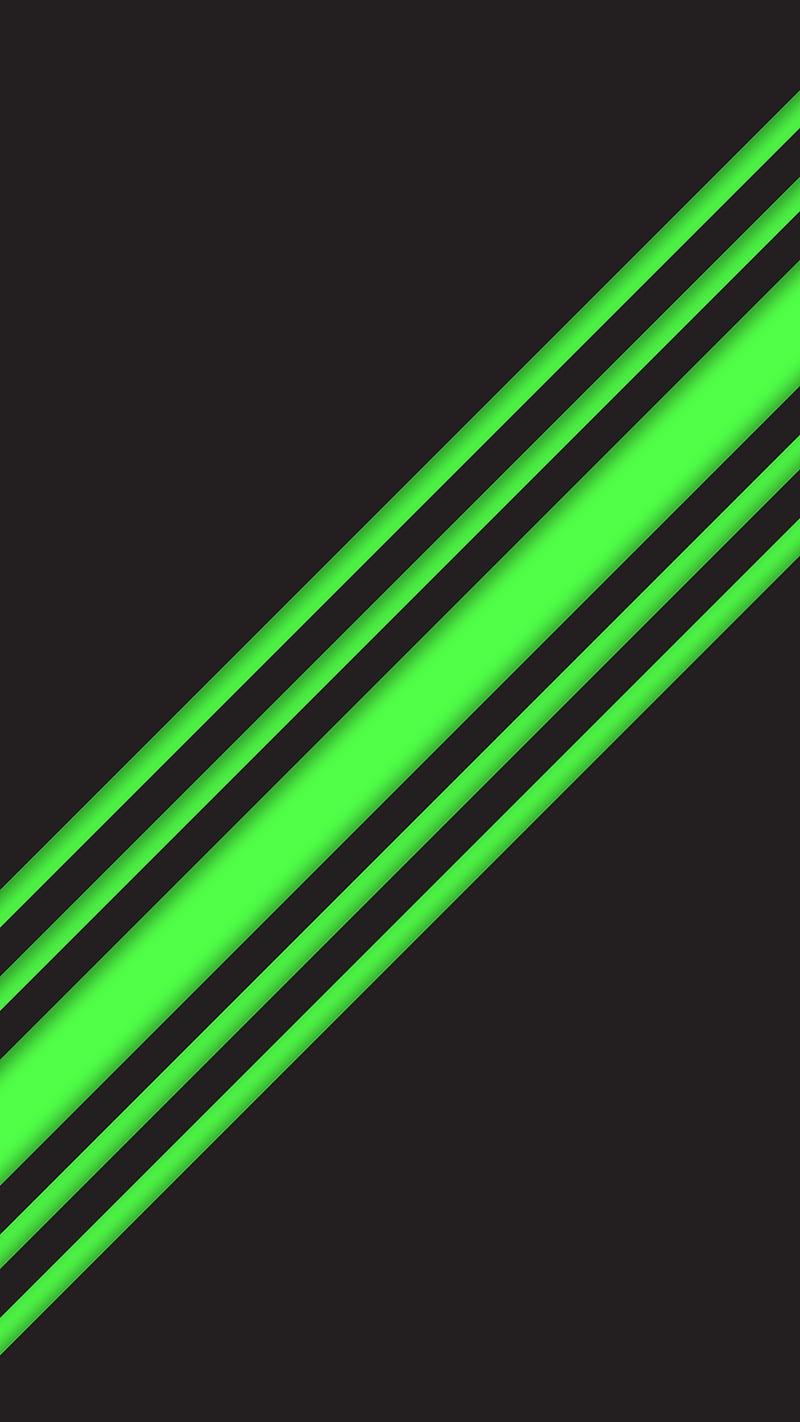 Abstract lines design, Minimal, abstract, black, desenho, flat, green, lines, modern, simple, HD phone wallpaper