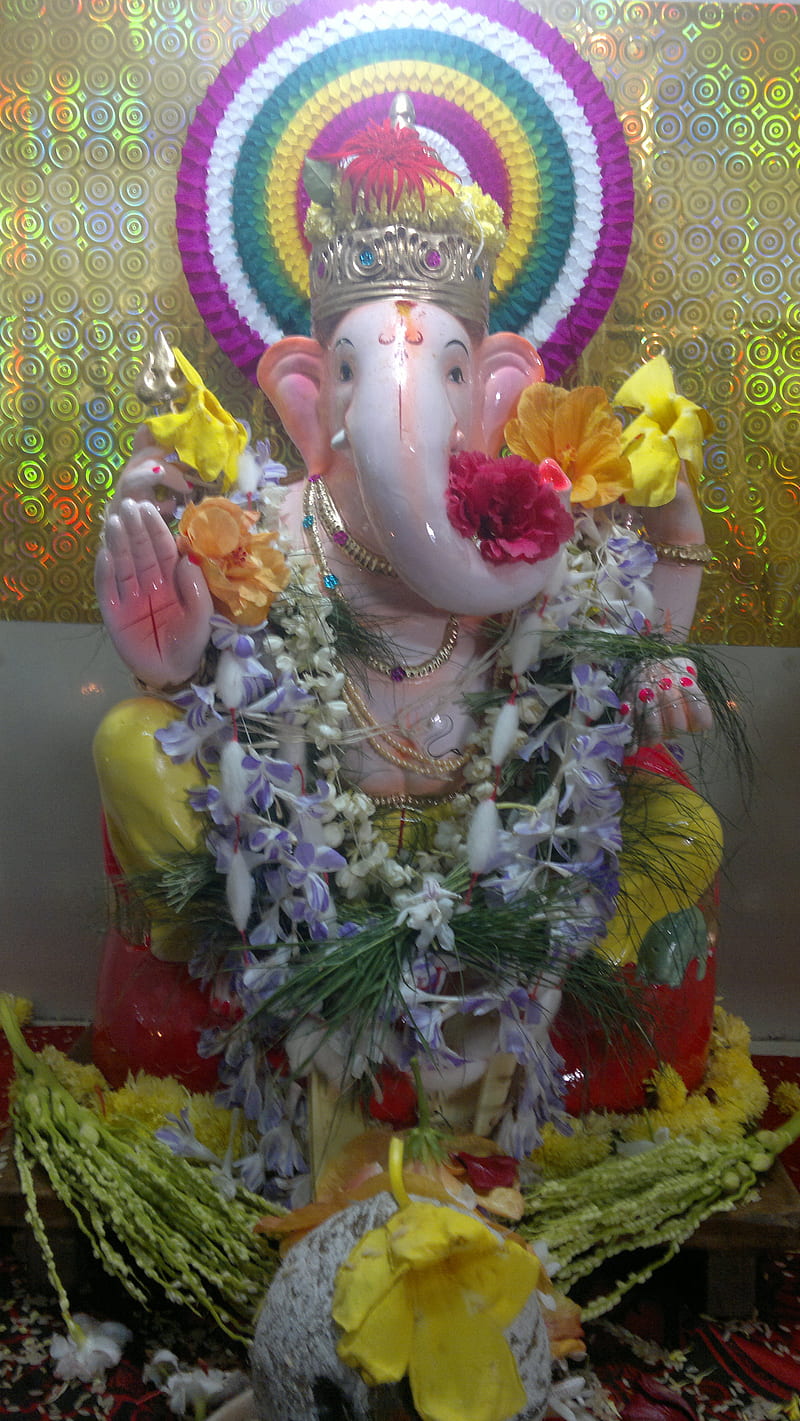Lord Ganesh, gajanana, ganapathi, god, vignahartha, vignesh, HD phone wallpaper