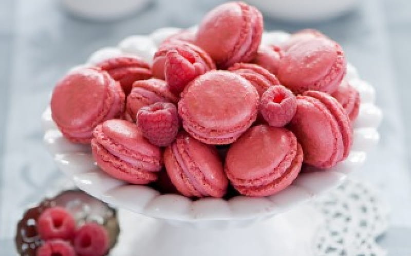 Cookies ***, cookies, food, rasberry, pink, sweet, HD wallpaper | Peakpx