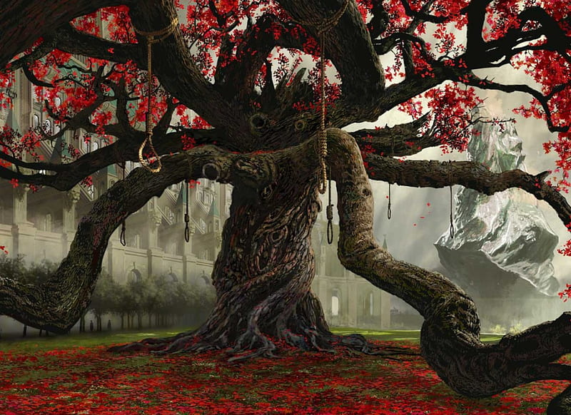 Tree Of Dead, tree, dead, fantasy, of, HD wallpaper