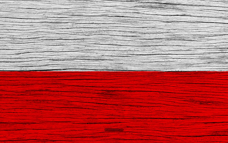 Flag of Poland Europe, wooden texture, Polish flag, national symbols, Poland flag, art, Poland, HD wallpaper