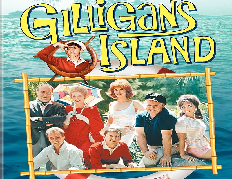 gilligans island, marianne, gilligan, skipper, howls, ginger, professer, island, HD wallpaper