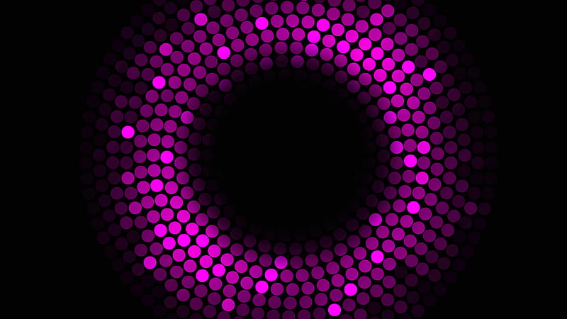 Purple Circles Violet Black, HD wallpaper