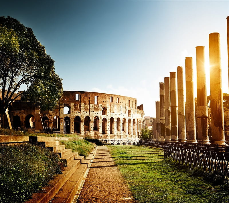 Colosseum , italy, rome, HD wallpaper