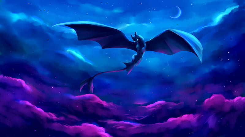 Night Fury Digital Art, HD wallpaper