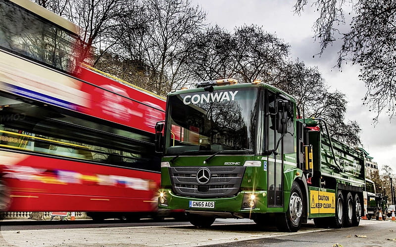 Community service, london, truck, mercedes-benz, mercedes, econic kipper,  HD wallpaper | Peakpx