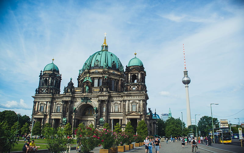 Berlin Cathedral, Berlin, Germany, Berlin landmark, HD wallpaper