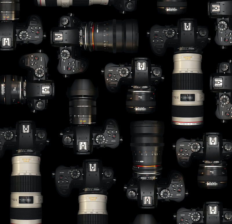 cameras, lenses, equipment, HD wallpaper