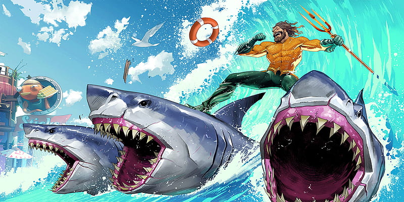 Fortnite Aquaman Beach King, HD wallpaper