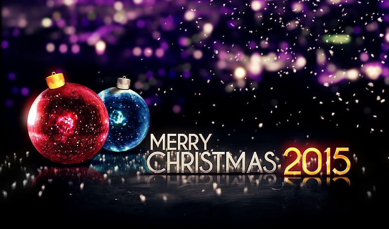 Xmas, christmas, merry, balls, 2015, HD wallpaper | Peakpx