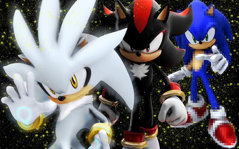 sonic,shadow,and silver, shadow, sonic, silver, adventure, HD wallpaper