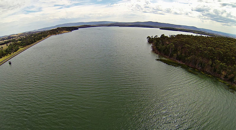 Reservoir in Victoria, Australia, Lakes, Reservoirs, Australia, Nature, HD wallpaper