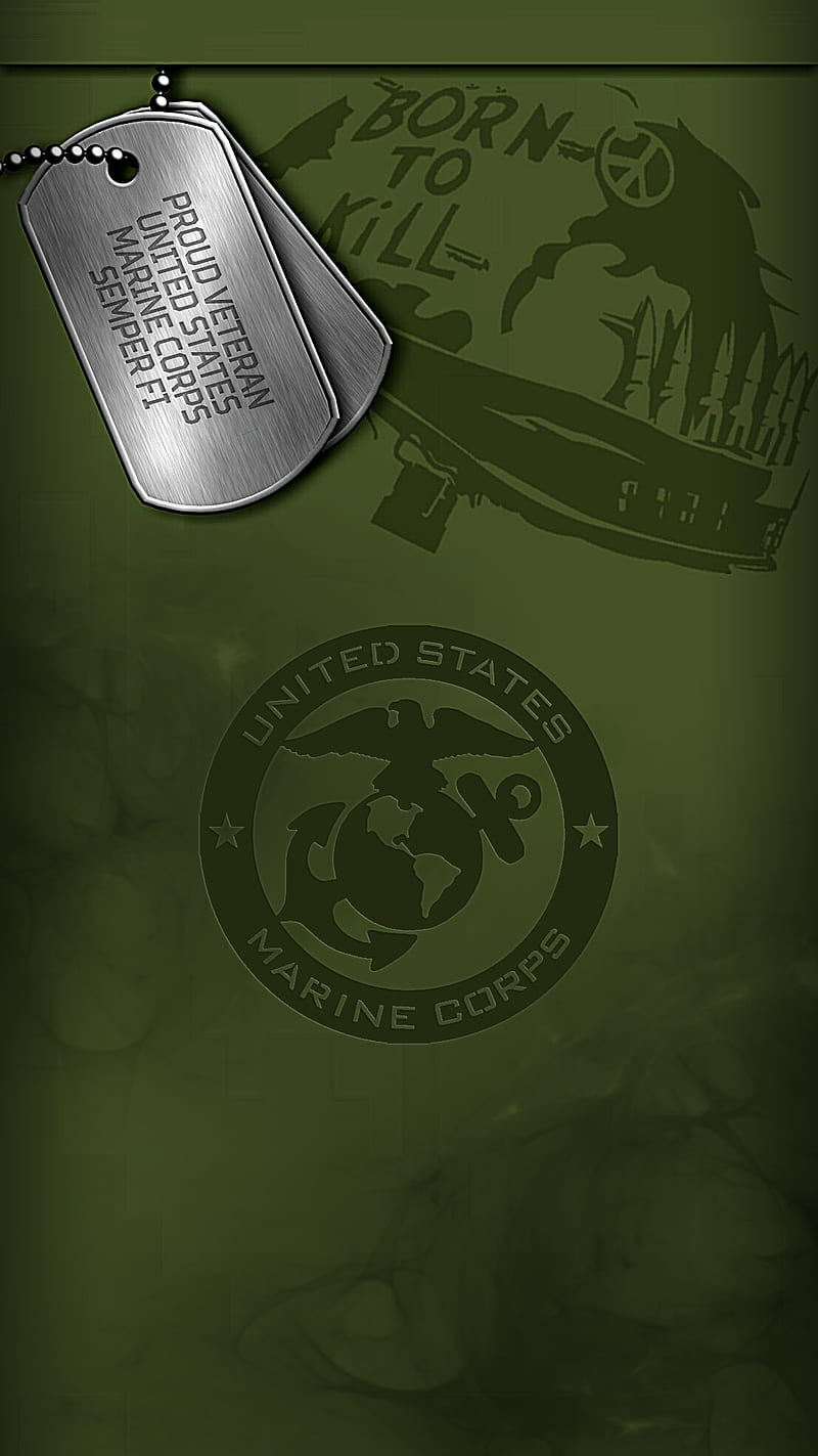 USMC Born To Kill, 929, born to kill, corps, infantry, marine, military, states, united, veteran, HD phone wallpaper