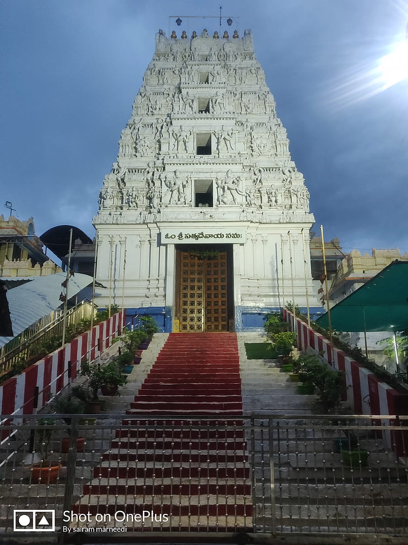 Sairam Kumar, sky, temple, annavaram, Satyanarayana swamy, HD phone  wallpaper | Peakpx