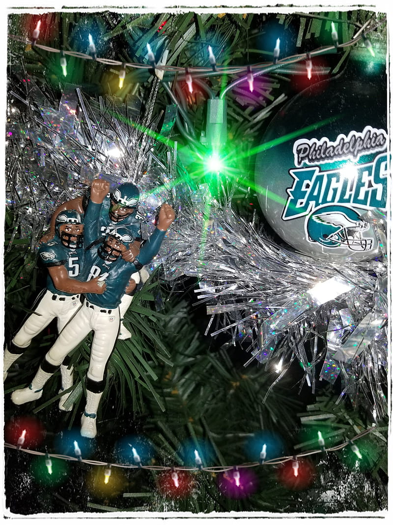 Philadelphia Eagles, christmas, tree, HD phone wallpaper