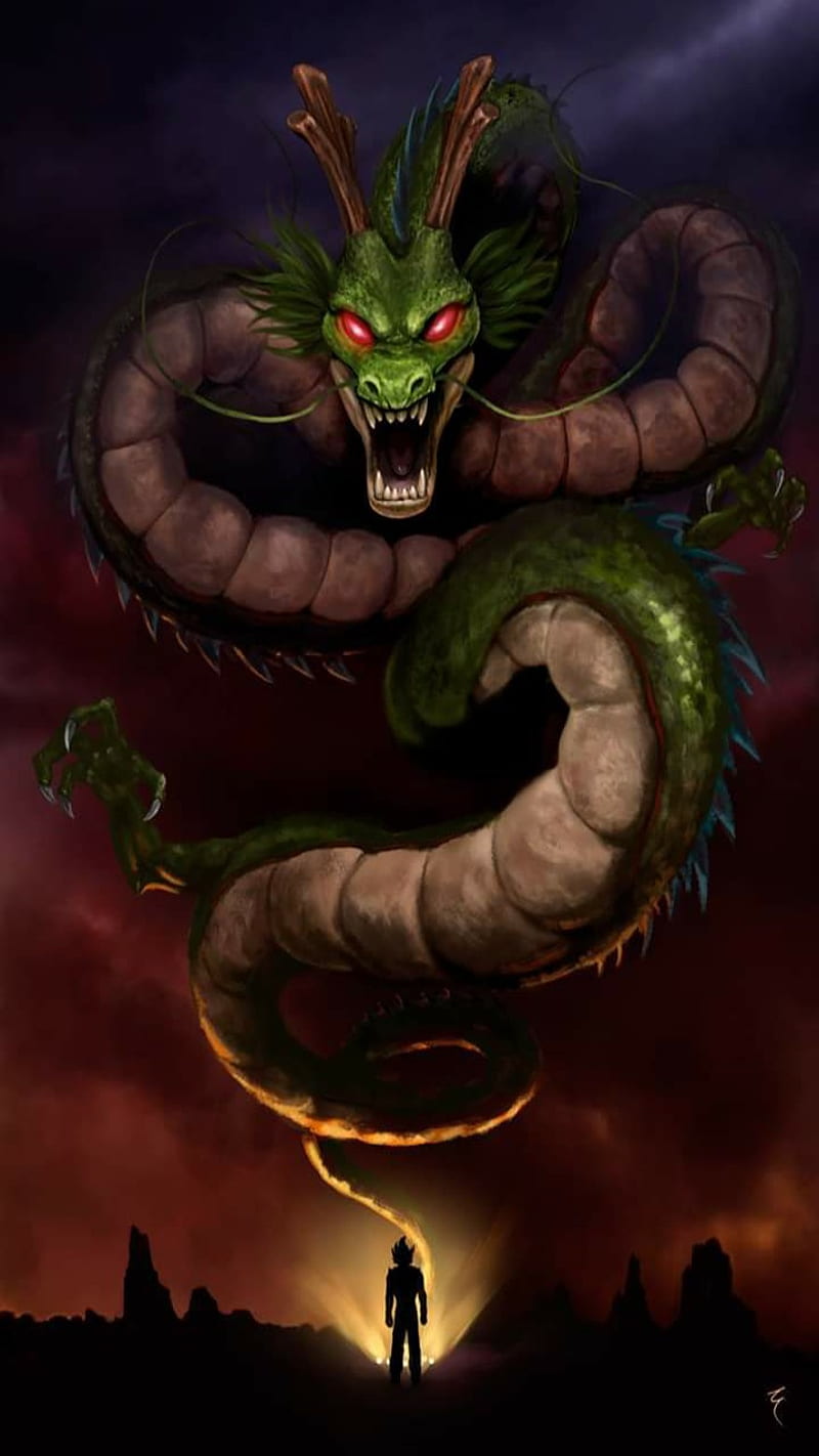 Shenlong Dragon, dragon ball, dragon ball super, goku, vegeta, HD phone wallpaper