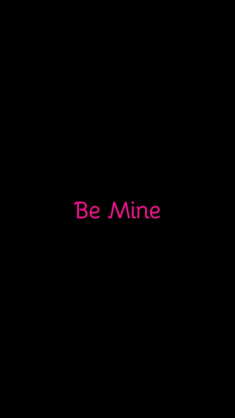 Be Mine, Be, love, loveurhunny, pink, valentines day, HD phone wallpaper |  Peakpx