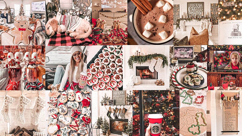 Christmas Aesthetic Collage for Computers - iMac, Macbook, iPad. Christmas,  Cute laptop, HD wallpaper | Peakpx