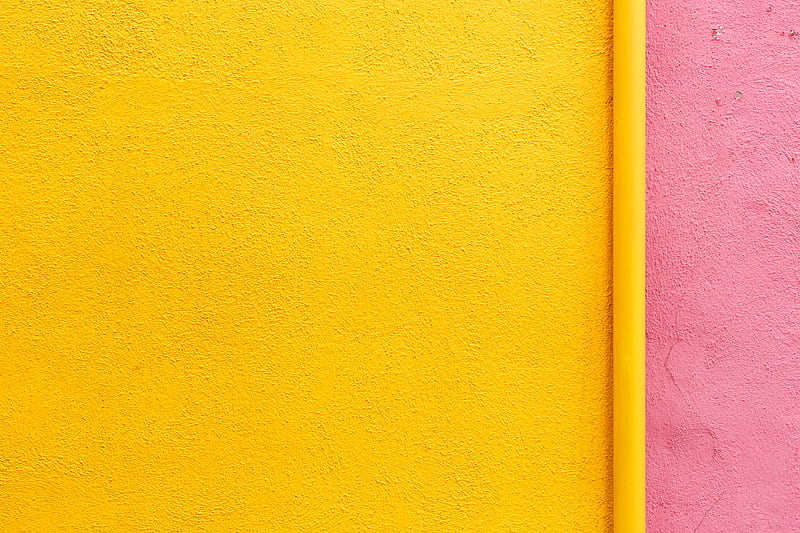 yellow painted wall, HD wallpaper