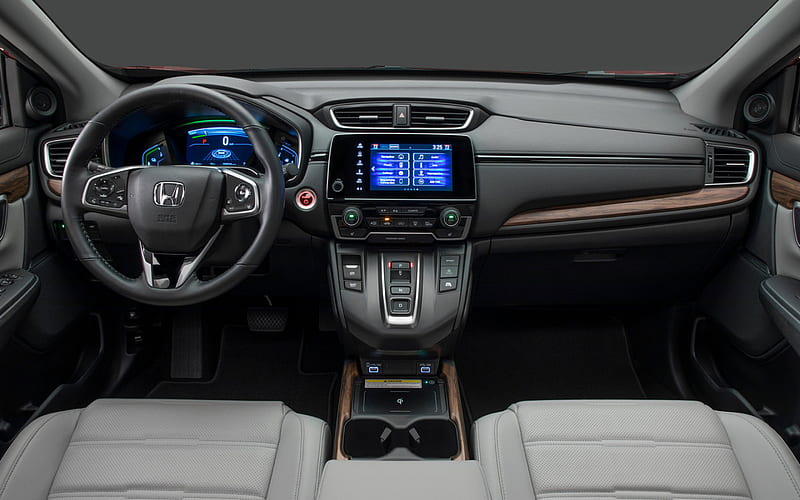 Honda CR-V, 2020, interior, inside view, front panel, new CR-V, japanese cars, Honda, HD wallpaper