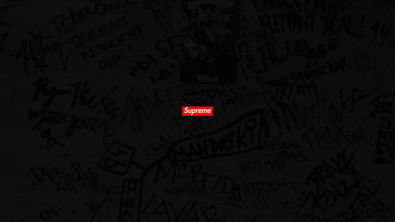 Supreme In Wall With Words Background Supreme, HD wallpaper
