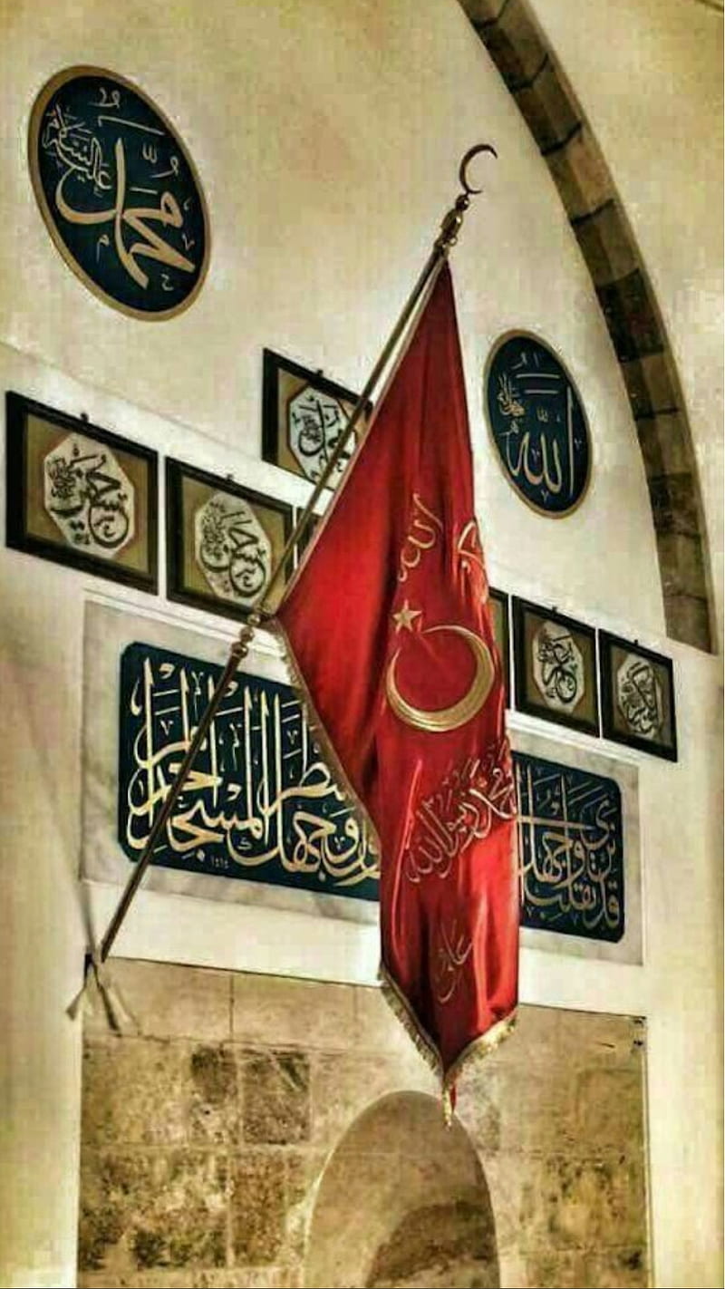 osmanli sancak, april, cuma mesaj, islamic, muslim, ottoman, HD phone wallpaper