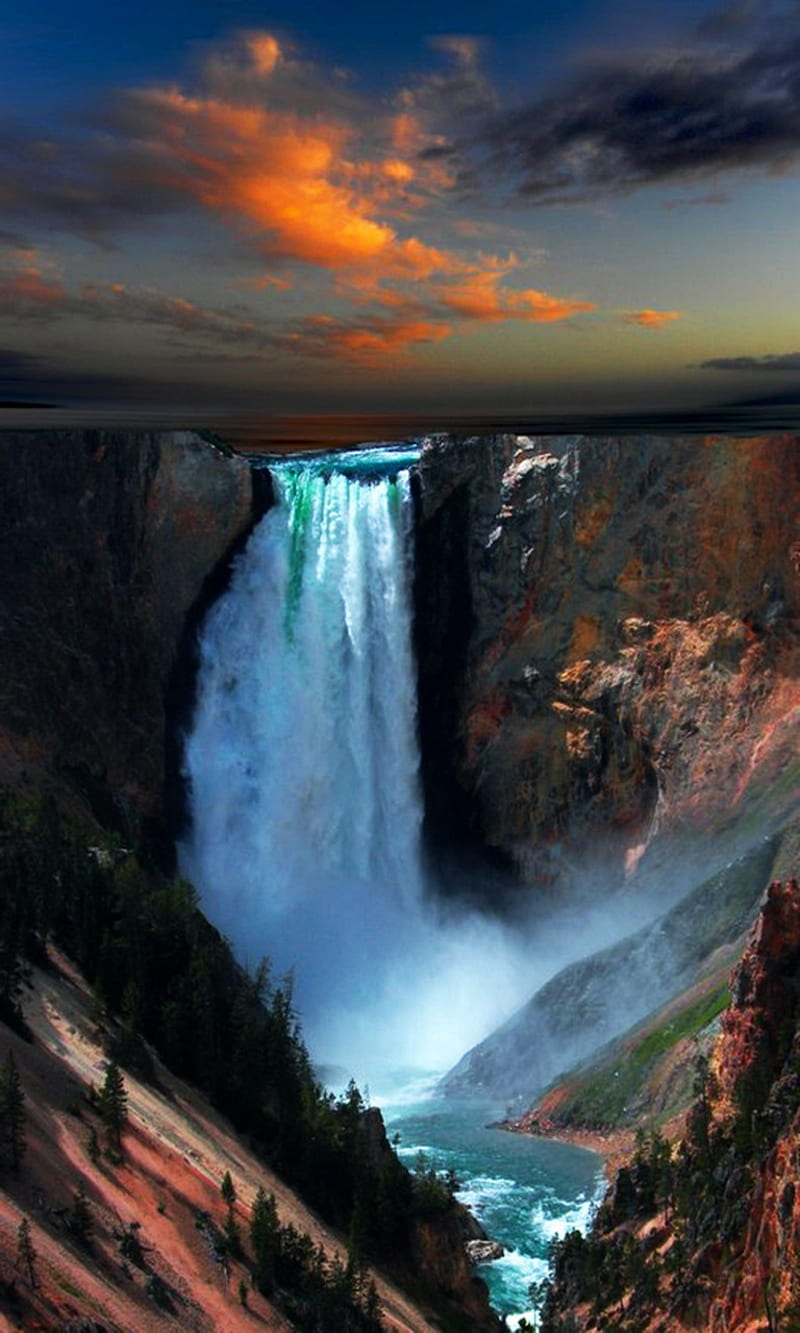 Yellowstone Park, united states, waterfall, yellowstone national park, HD phone  wallpaper | Peakpx