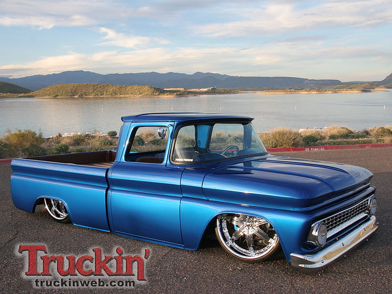 1963 Chevy C10 Lowrider, hot rod, classic truck, chevy truck, truck, lowrider, classic, HD wallpaper