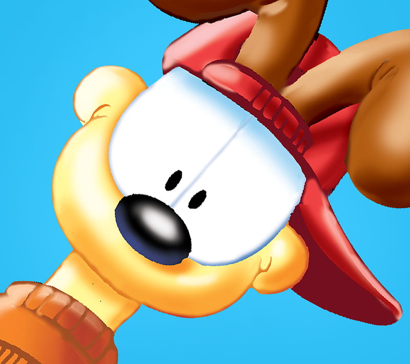 Odie — Hello, Garfield, Odie, blue, comics, cool, dog, hello, pusur, snapback, HD wallpaper