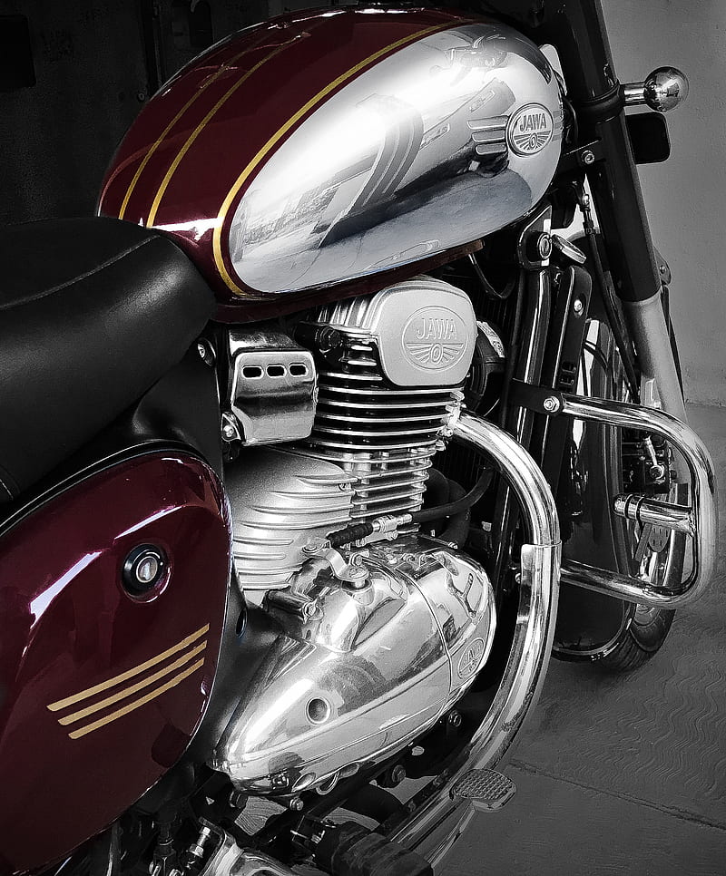 Jawa, classic, classic legends, india, jawa 300, jawa maroon, motorcycle, HD phone wallpaper
