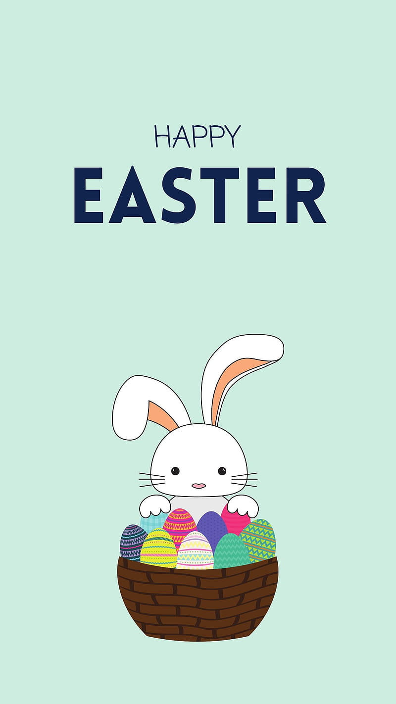 Happy Easter Bunny, adorable funny bunnies, aesthetic bunny rabbit, easter egg gift, happy rabbits, kawaii theme, little sweet bunnies, lovely easter eggs, spring holiday theme, summer Easter, wonderland, HD phone wallpaper