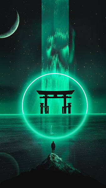 Shrine, anime, best, dark, japon, HD phone wallpaper