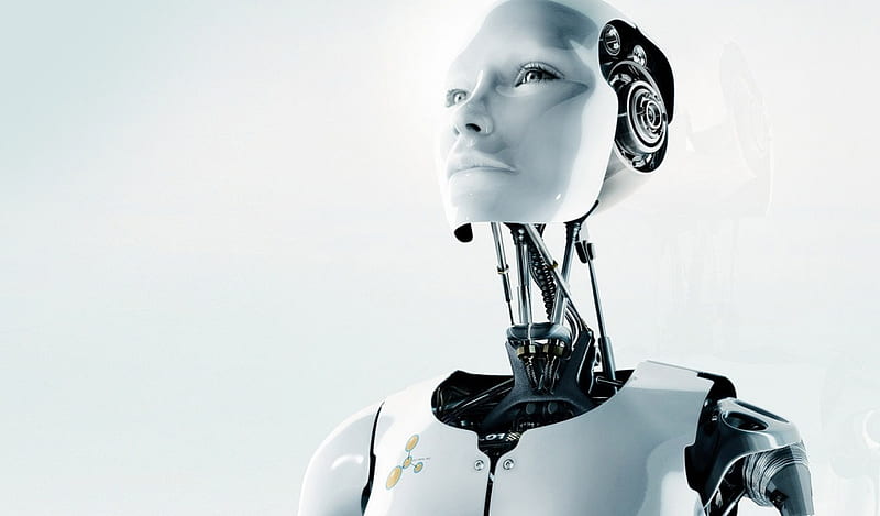 Artificial Intelligence, metal, cyborg, robots, emotion, HD wallpaper