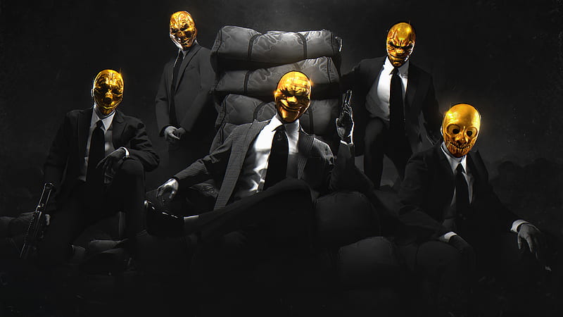 Payday Gold Crew, payday-2, games, HD wallpaper