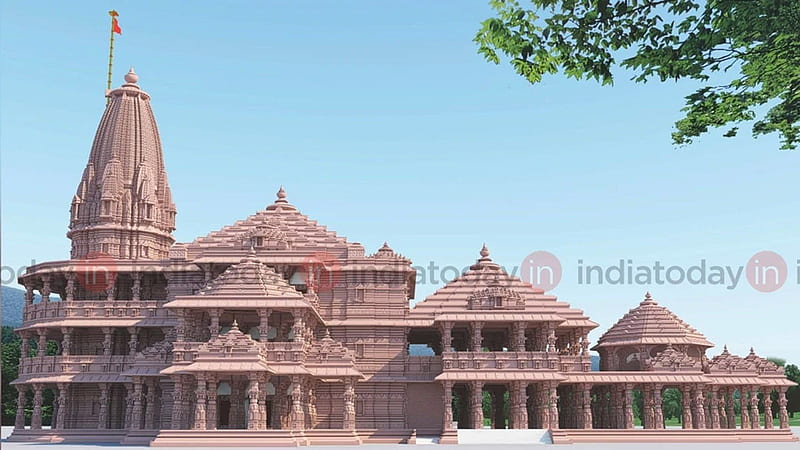 Exclusive 3 D Of Ram Temple At Ayodhya Video Dailymotion, Ram Mandir, HD wallpaper