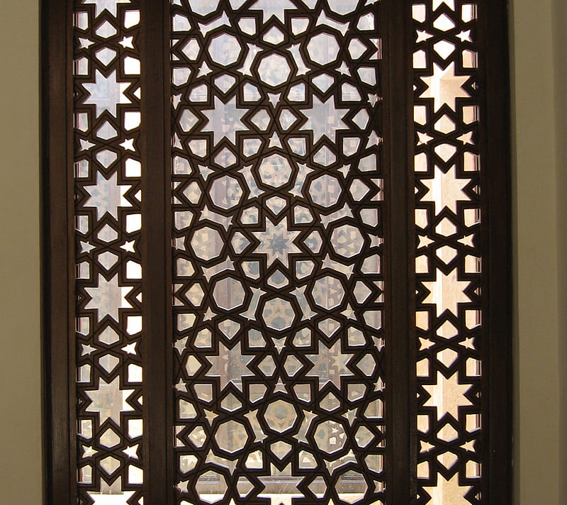 Middle east window, arabia, geometric design, middle east, HD wallpaper