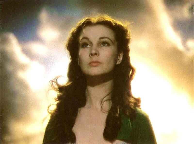 Gone with the wind - Vivien Leigh, gone with the wind, vivien leigh, classic, actress, HD wallpaper
